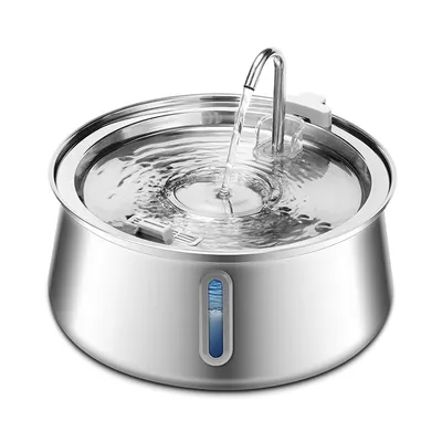 PurrfectFun Fontaine à Eau pour Chat et Chien - Acier Inoxydable, 4 L