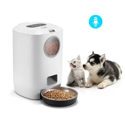 IntiMeg Distributeur de croquettes automatique pour chat