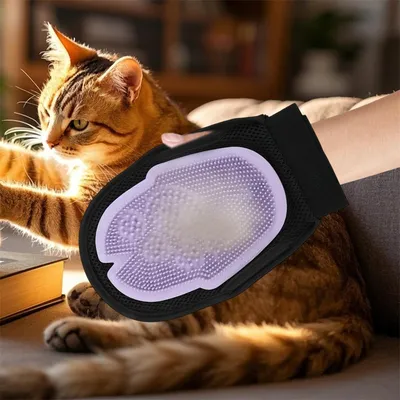 FurryFusion Gants de toilettage pour chien