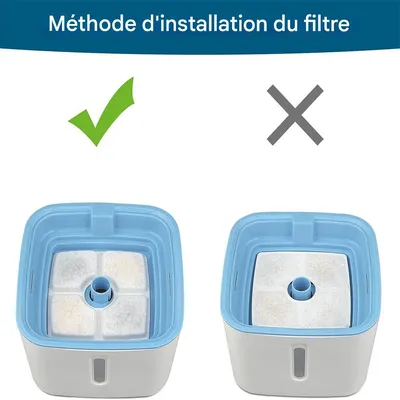 Petopia Filtre de fontaine à eau en coton pour chat