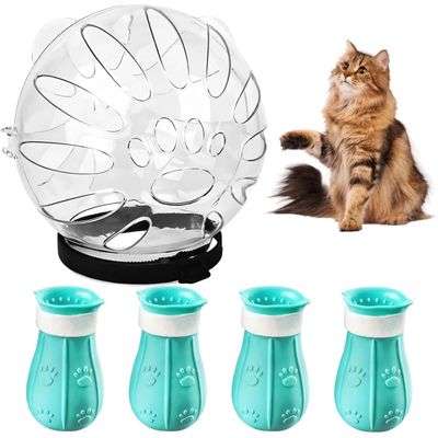 UAMLY Masque de tête et couvre-pieds Cat Space