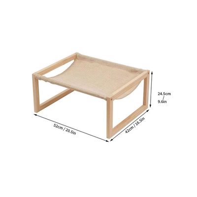 UAMLY Chat d'intérieur Hamac en Bois