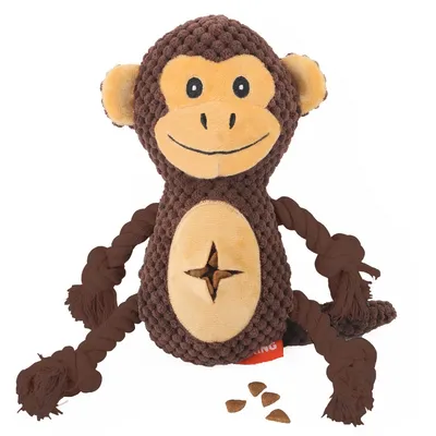 FurryFusion Peluche singe pour chien