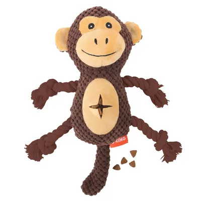 FurryFusion Peluche singe pour chien