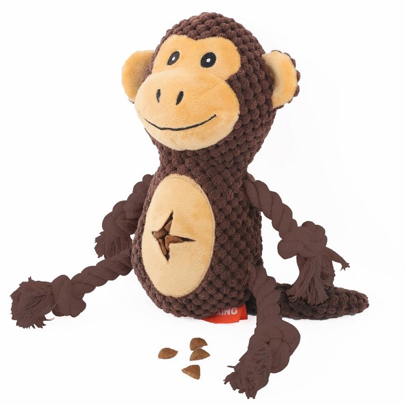 FurryFusion Peluche singe pour chien