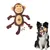 FurryFusion Peluche singe pour chien FurryFusion Peluche singe pour chien