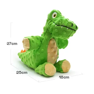 FurryFusion Jouet en peluche dinosaure pour chien