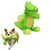 FurryFusion Jouet en peluche dinosaure pour chien