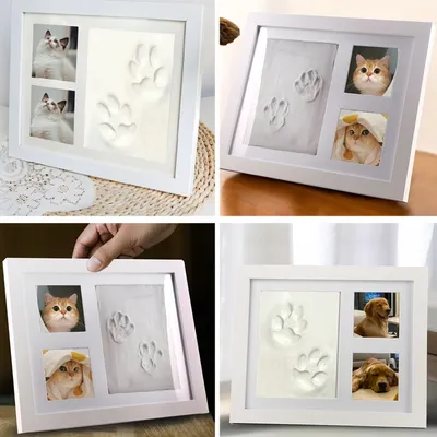 FurryFusion Cadre commémoratif à empreintes de pattes