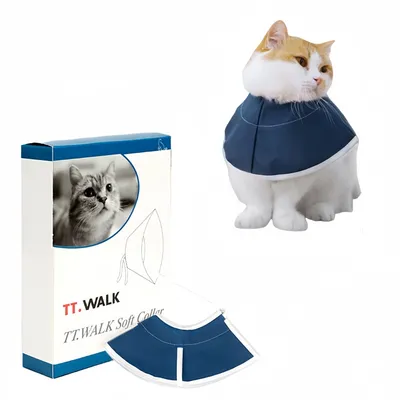 FurryFusion Collar para gatos anti-mordeduras de tela no tejida