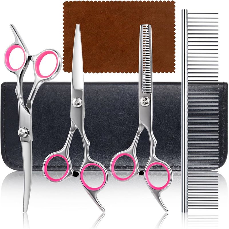 IntiMeg Ensemble de ciseaux de toilettage pour chien