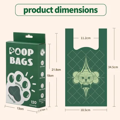 FurryFusion Sacs à déchets biodégradables pour animaux