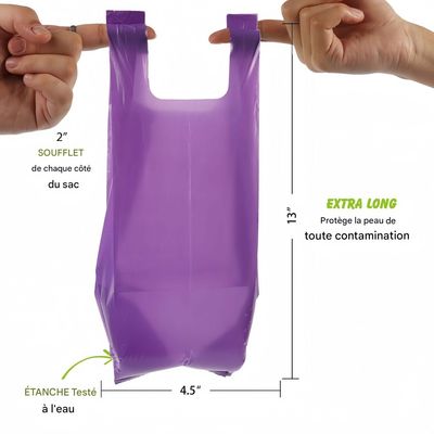 FurryFusion Sacs à crottes pour chien 120 unités