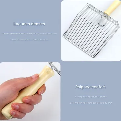 FurryFusion Pelle à litière en métal