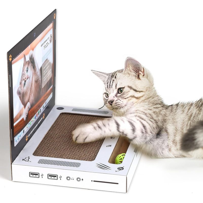 UAMLY Planche à gratter pliable pour chat