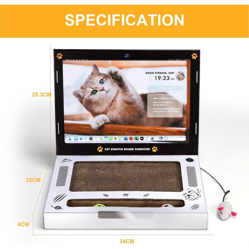 UAMLY Planche à gratter pliable pour chat