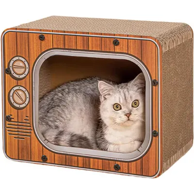 UAMLY Planche à gratter pour chat TV