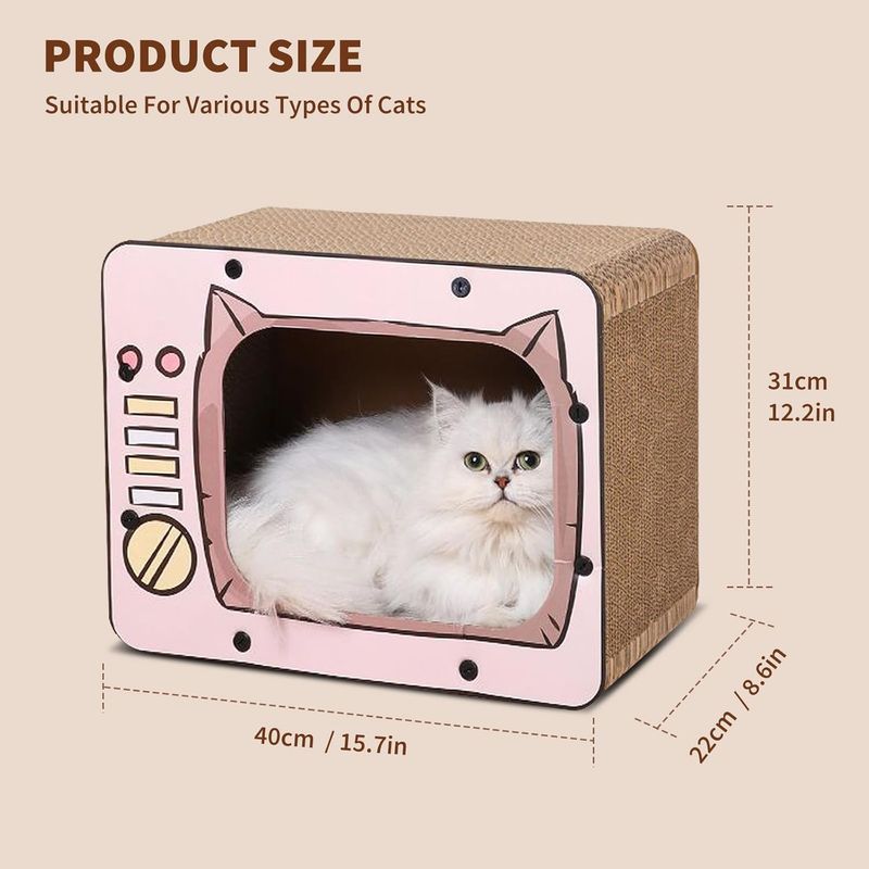 UAMLY Planche à gratter pour chat TV