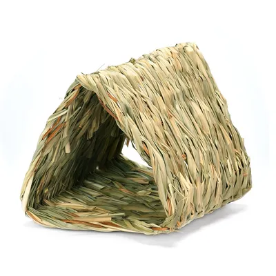 FurryFusion Nid en paille tissée pour petits animaux