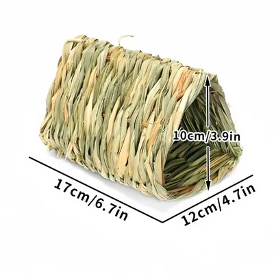 FurryFusion Nid en paille tissée pour petits animaux