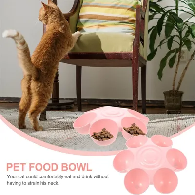 IntiMeg Gamelle pour chat avec 6 gamelles