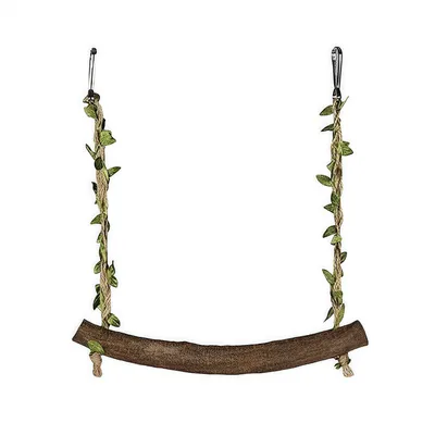 FurryFusion balançoire à oiseaux en bois