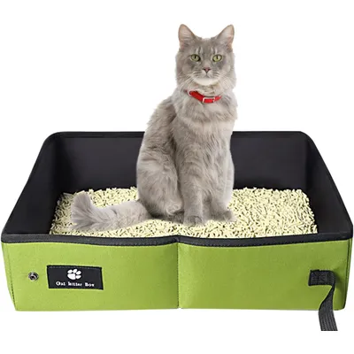 UAMLY Bac à litière pliable pour chat