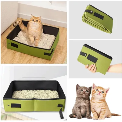 UAMLY Bac à litière pliable pour chat