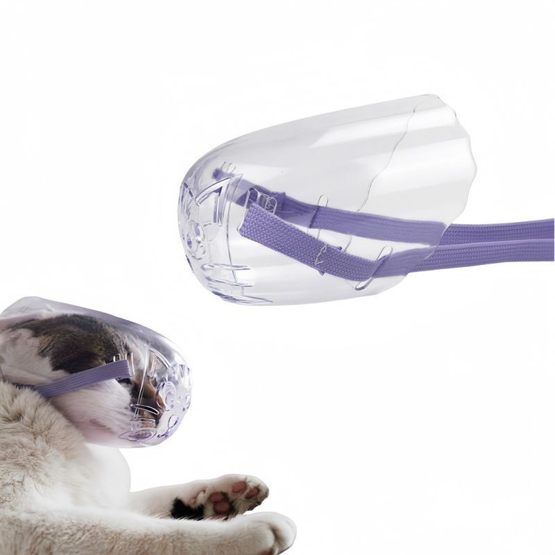 FurryFusion Transparenter Maulkorb für Katzen