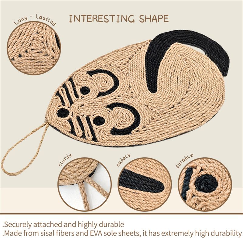 IntiMeg Tapis griffoir en forme de souris pour chat