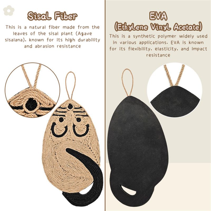 IntiMeg Tapis griffoir en forme de souris pour chat