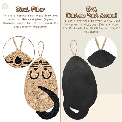 IntiMeg Tapis griffoir en forme de souris pour chat