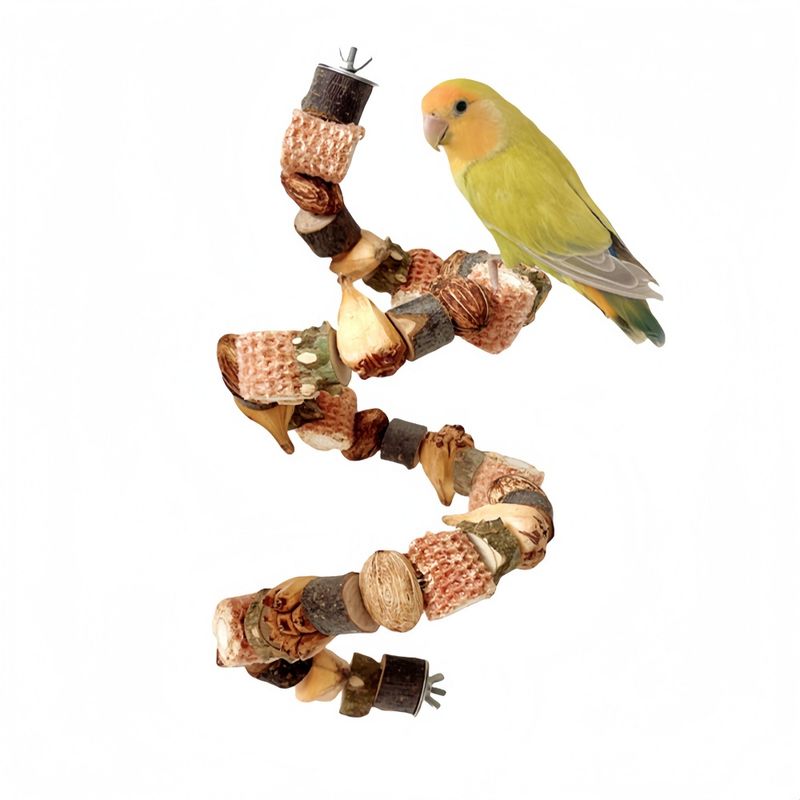 FurryFusion Jouet pour oiseaux à échelle d'escalade