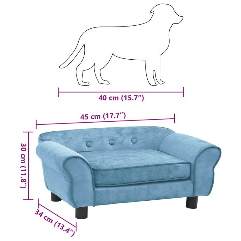 Iokheira Canapé en peluche pour chien