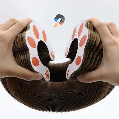 lzefia Griffoir et jouet en accordéon pour chat