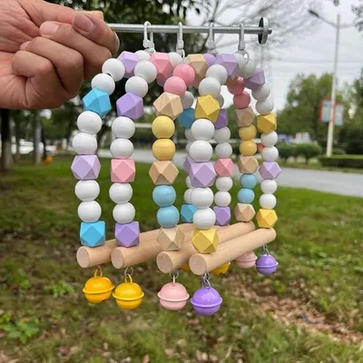 ZooVenture Amusante Balançoire En Bois Pour Oiseaux