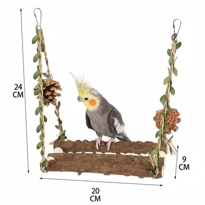 FurryFusion Jouet balançoire pour perroquet