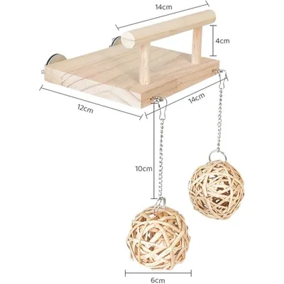 Pet Planet Oiseaux Balançoire Plateforme Jouet