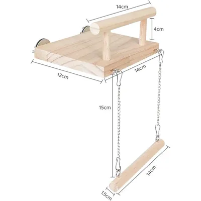 ZooVenture Jouet balançoire plateforme pour oiseaux