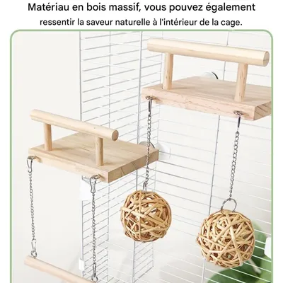 ZooVenture Jouet balançoire plateforme pour oiseaux