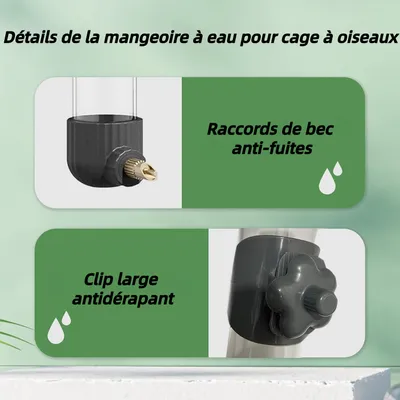 Pet Planet Fontaine à eau automatique pour oiseaux