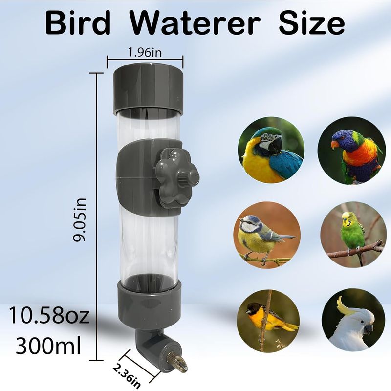 Pet Planet Fontaine à eau automatique pour oiseaux