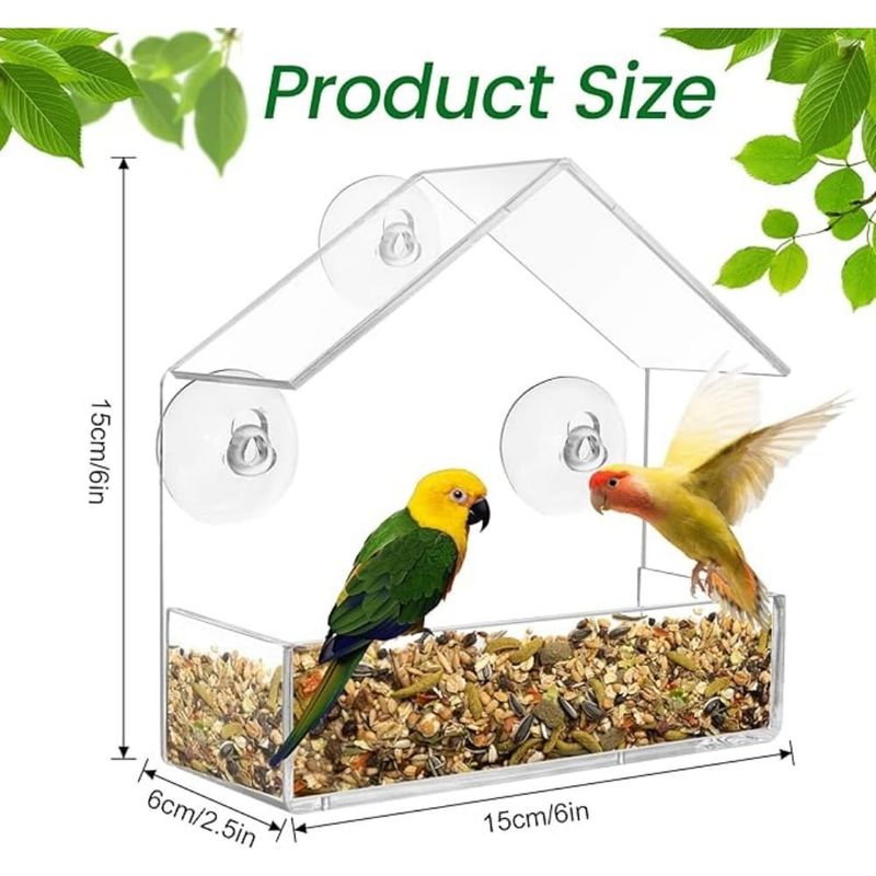 ZooVenture Mangeoire à oiseaux pour fenêtre