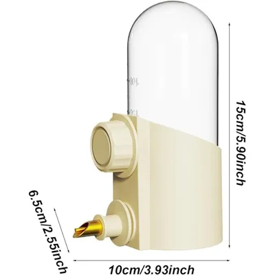 ZooVenture Transparent Bouteille d'eau pour Cage à Oiseaux