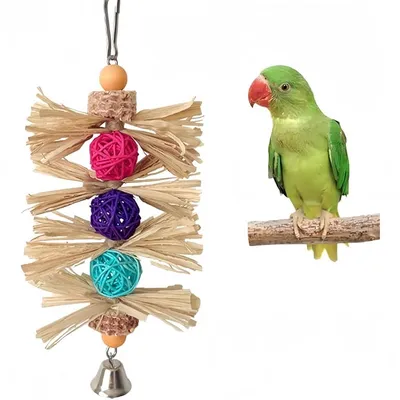 ZooVenture Coloré Jouet à mâcher pour Oiseaux ZooVenture Coloré Jouet à mâcher pour Oiseaux