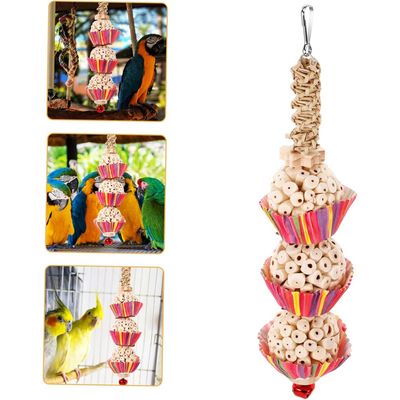 ZooVenture Suspendu Jouet à Mâcher pour Oiseaux Les 3 boules