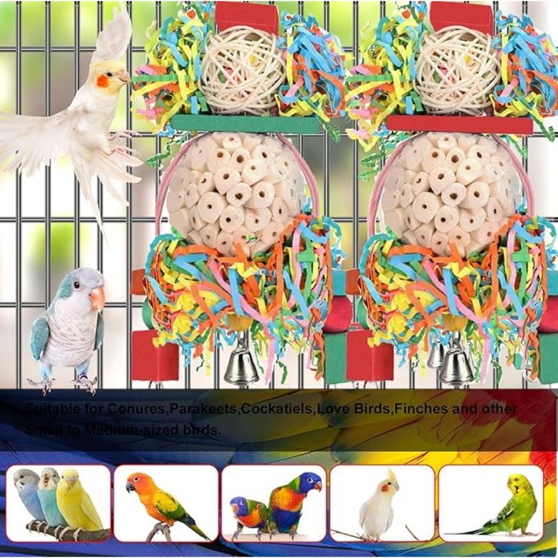 Pet Planet Perroquets Jouet de Boule de Papyrus