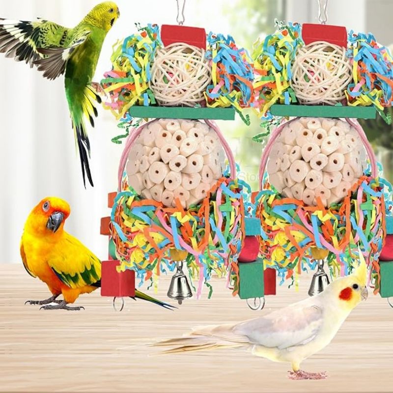 Pet Planet Perroquets Jouet de Boule de Papyrus