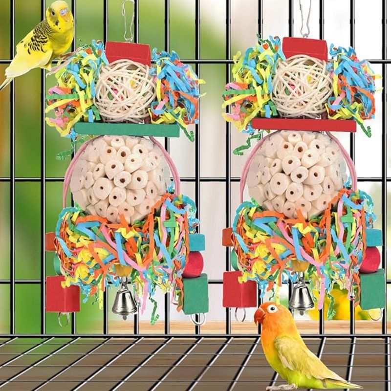 Pet Planet Perroquets Jouet de Boule de Papyrus