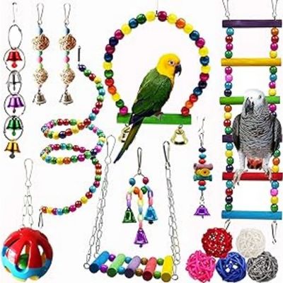 Pet Planet Perroquets Jouet Coloré Suspendu